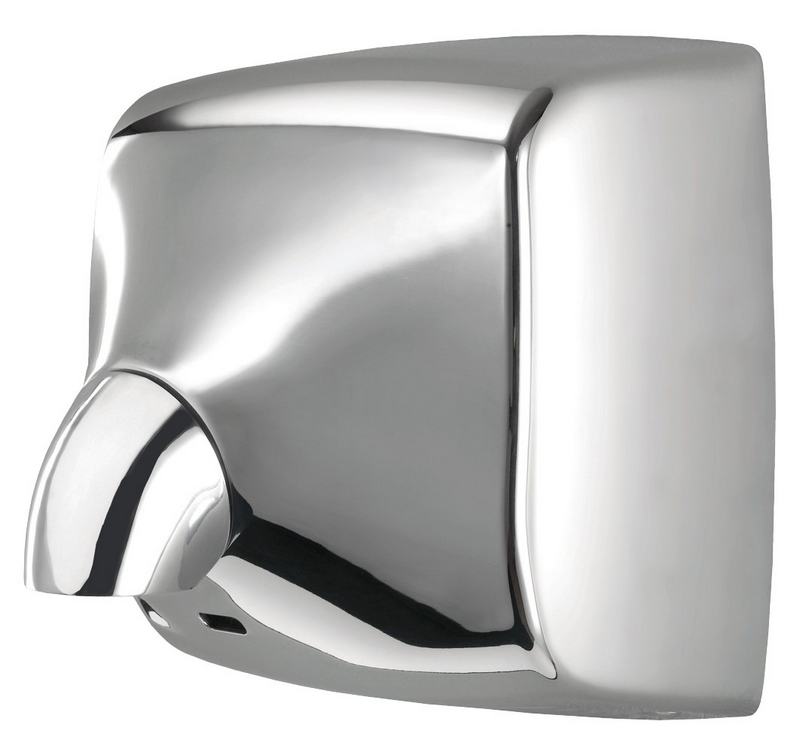 Secador de m�o em a�o inoxid�vel com sensor laser WINDFLOW.       Acabamento brilhante