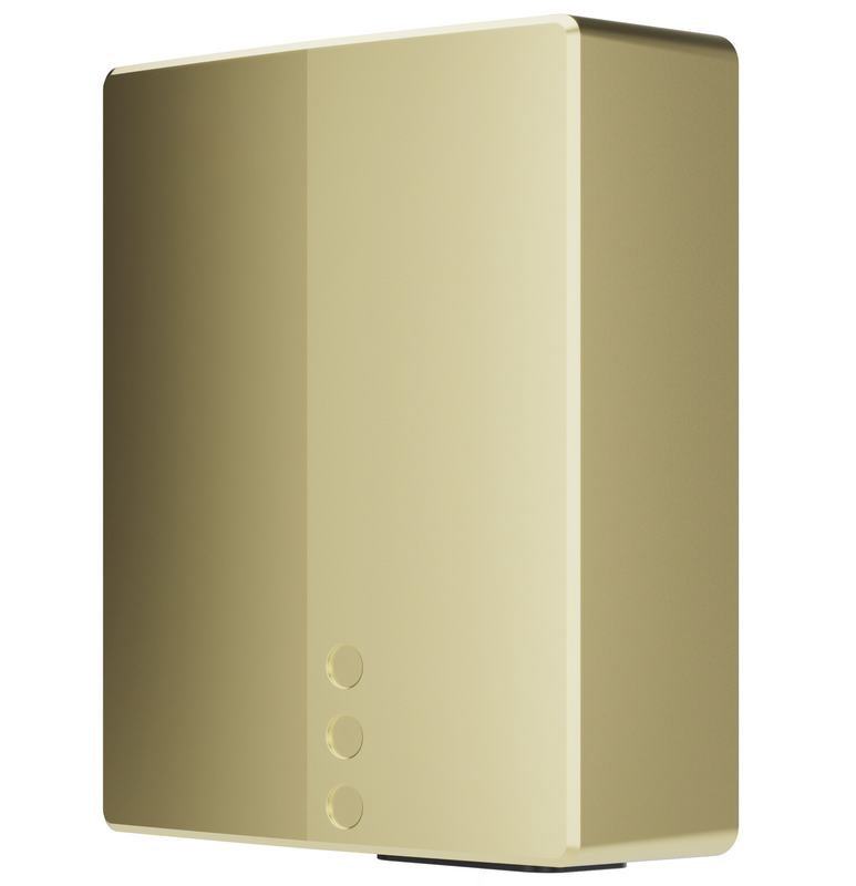 Secador de m�os BIGFLOW EVO de a�o inoxid�vel c sensor eletr�nico. Acabamento ouro escovado
