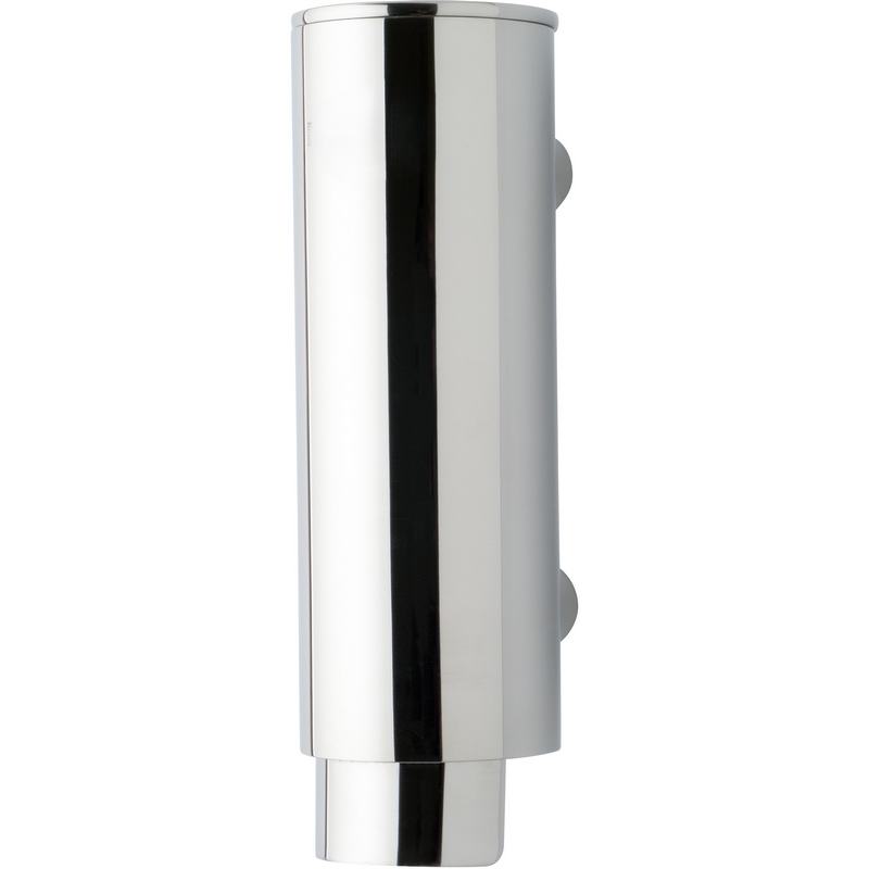 Doseador manual de sab�o l�quido vertical de 300 ml d a�o inoxid�vel Acabamento brilhante