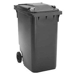 Contentor de 360 litros Cinza Sem Pedal