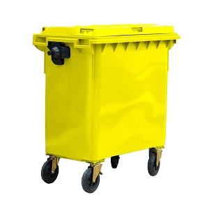 Contentor de 800 litros Amarelo + Tampa 