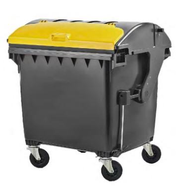 Contentor de Superf�cie 1100 litros + Tampa Redonda e Sobretanpa