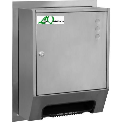 Dispensador de toalhas de papel de a�o inoxid�vel  Acabamento acetinado
