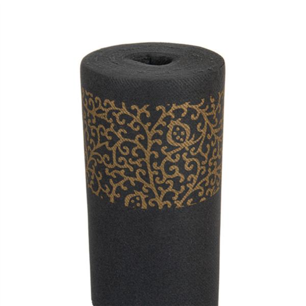 ROLO T�TE � T�TE PR�. 120CM (20 SER.) ARABESCO 55 G/M2 0,40x24 M PRETO AIRLAID (6 UNIDADE)