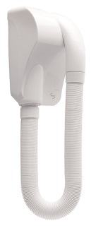 Secador de cabelo de parede branco Caribe