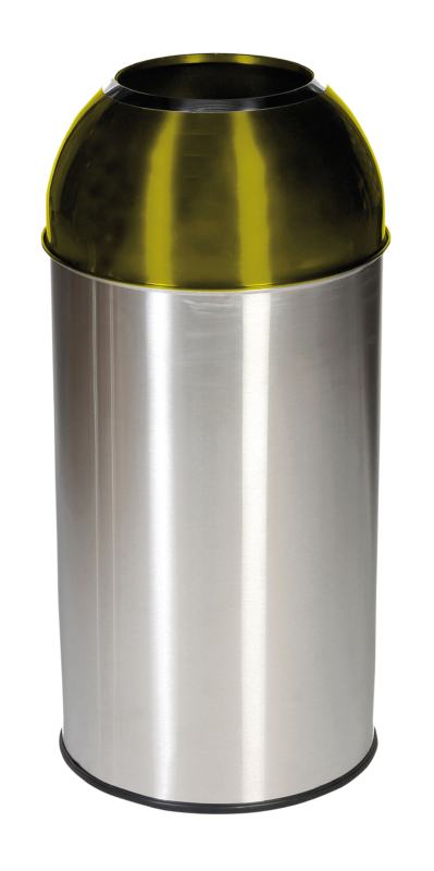 Papeleira Open Dome amarelo de 40L