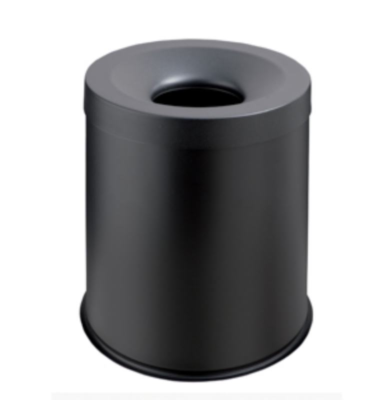 Papeleira de lixo ign�fugo de 14 L, preto