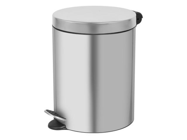 Papeleira/Caixote/Balde - do lixo com pedal 5 L, a�o inox brilhante