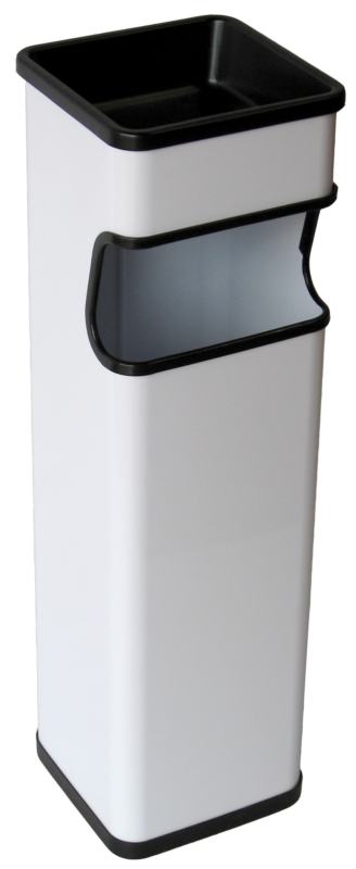 Cinzeiro e Papeleira quadrado pintada Branco 20 Lt