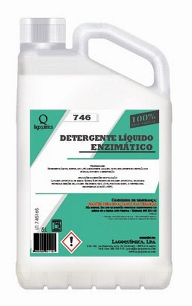 LQ-746 DEL-E Detergente Líquido Enzimático 5 lt