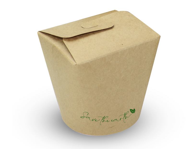 Embalagem multiusos em cart�o kraft 32 OZ 1000 ML Natural Kraft 50 Unidades
