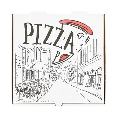 CAIXA PIZZA MICRO-CANELADA - 33X 33 X 3,50 mm  100 Unidades