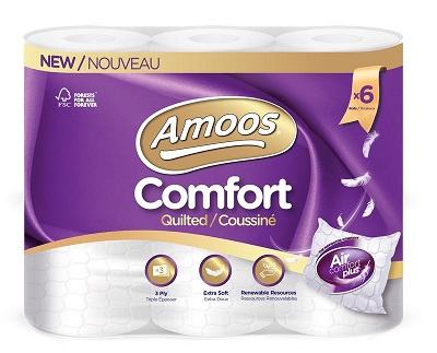 Papel Higi�nico 18 MT X 10,4 Cm 3 Folhas Quilted AET  Saco 6 rolos   