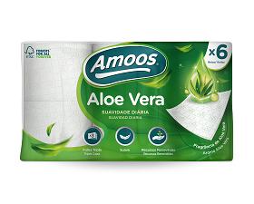 Papel Higi�nico AMMOS 3F Alo� Vera 20 Mt 7 Pack X 6 Rolos Embalagem 42 Unidades