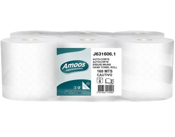 Papel Toalha de M�o Auto-corte Captive Amoos -160 mt (6 Rolos) 