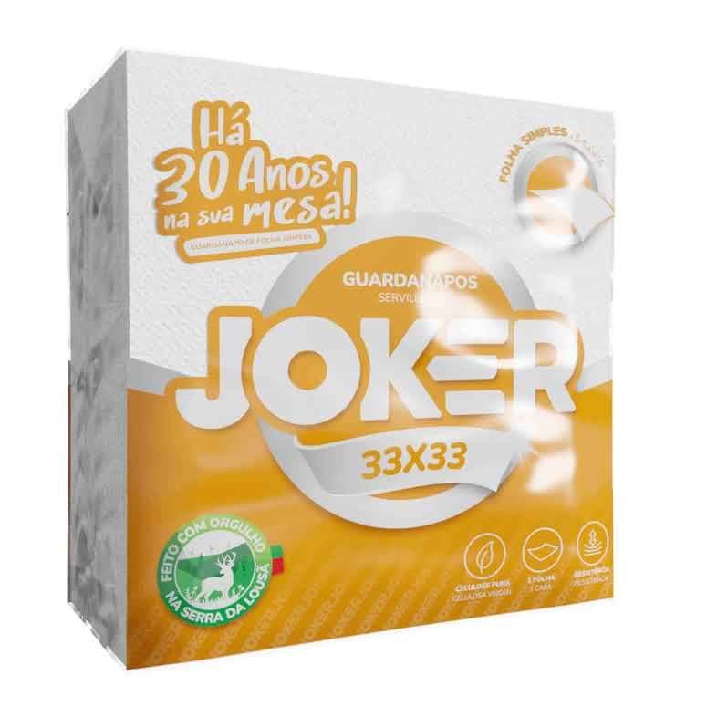 Guardanapo 33x33 Pasta Folha Simples 30 M Branco - Joker