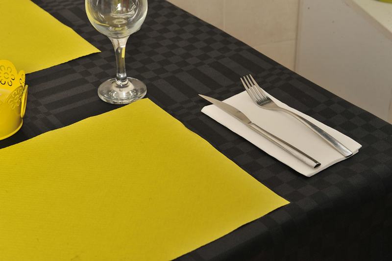 Toalhetes de messa papel 30x40 Cm 40 Gr  Amarelo 500 Unidades 