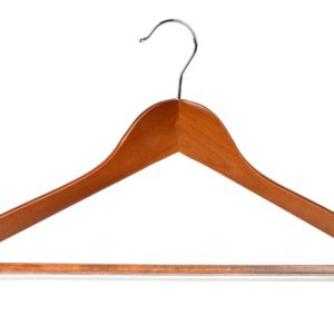 Cabide Madeira de Nogueiral Dimens�o 235X448X12 mm Set 100  Unidades