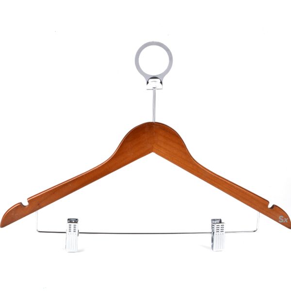 Cabide anel anti-roubo e Pin�as Madeira de Nogueiral Dimens�o 300X448X12 mm Set 100  Unidades
