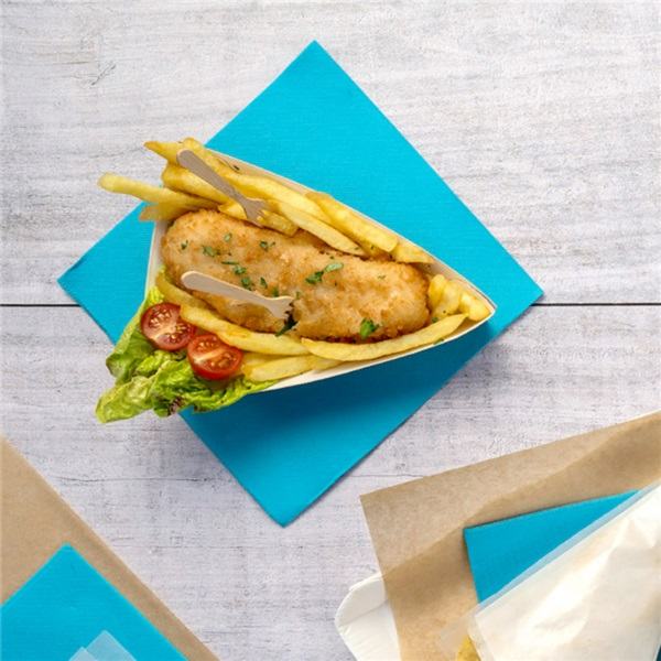 GUARDANAPOS Ponto Port Ponto ' 18 G/M2 40x40 CM AZUL TURQUESA TISSUE (1200 UNIDADE)