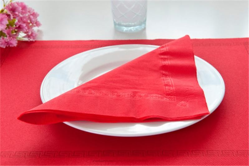 Guardanapo 33x33 Pasta Ponto/Ponto VERMELHO 30x50=1500 Folhas