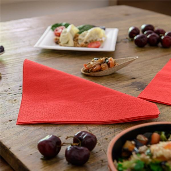 Guardanapo 33x33 Pasta Ponto/Ponto VERMELHO 30x50=1500 Folhas