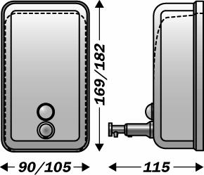 Saboneteira SAVINOX A�o Inox Escovado 700 Ml